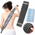 Japansk ryggskrubbhandduk 2-pack - Dubbelsidig exfolierande badhandduk för kroppsskrubbning