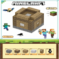Pikkukuva 1 / 5: Minecraft rakennuspalikat, sisältää 110 kuusikulmaista magneettilelua ja 3 hahmoa{HH} House 3