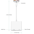 Pikkukuva 5 / 5: Lightning–HDMI-digitaali-TV-sovitin FULL HD 1080P -kaapeli Apple iPadille ja iPhonelle