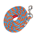 Miniatyrbillede 4 af 8: Hestetrækline, fortykket, trækbestandig nylon hesterov til husdyr, kæledyr, hestetræning, 2 meter lang, blå orange