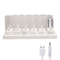 Miniatyrbilde 1 av 5: Flammeløse stearinlys med fjernkontroll & ladestasjon, 12 stk USB-oppladbare LED-telys