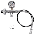 Miniatyrbilde 1 av 5: PCP fyllestasjon adapter for dykkerflasker med G5/8\" DIN adapter og 50 cm slange - WELLNGS
