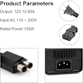 Miniatyrbillede 2 af 5: HØJ KVALITET udskiftning Xbox 360S/Slim (passer kun til 360 S) Strømforsyning, AC Adapter Strømforsyningsledning Mursten til Xbox 360 Slim Auto Spænding (Sort)