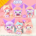 Pikkukuva 1 / 11: Pink Ruby Pieni Majava Blind Box Söpö Lelu Nukke Auto Kakku Koristeet Gachapon Nukkekone Pajamas Melody-Bag (whole set price)