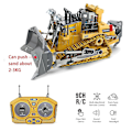 Miniatyrbild 2 av 5: Fjärrstyrd Bulldozer Leksak, 1:24 RC Lastbilar Fjärrstyrd Grävmaskin, för 4-15 År