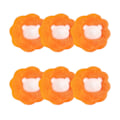 Miniatyrbillede 1 af 5: Hårfjerningskugler til vaskemaskine 6 stk Orange