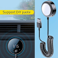Miniatyrbillede 4 af 5: Bluetooth 5.0 Bil FM Transmitter LED Display Bluetooth Adapter Trådløs Audio Receiver TF Kort Musik Bil MP3 Afspiller