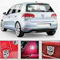 Pikkukuva 2 / 2: Alumiiniseos Transformers Auto Merkki Autobot 3D Kromi Tarra Tunnus Logo