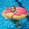 Miniatyrbillede 2 af 2: Badering Voksen Badering Donut Oppustelig Badering 120 cm Stor Sommer Vandlegetøj Strandlegetøj{F2}