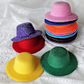 Miniatyrbilde 3 av 4: 14 Farger Mini Formelle Hatter Miniatyrhatter Hatt for DIY-Håndverk Hårtilbehør Dekorer (2,7 tommer/7 cm)