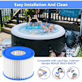 Miniatyrbild 2 av 5: Lay-Z-Spa filterpatron (VI), kompatibel med alla Lay-Z-Spa bubbelpooler 4pcs