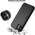 Pikkukuva 4 / 4: iPhone 11 - Kotelo korttipaikalla Solid® Erittäin vahvistettu Musta Apple iPhone 11{HH}