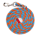 Miniatyrbillede 2 af 8: Hestetrækline, fortykket, trækbestandig nylon hesterov til husdyr, kæledyr, hestetræning, 2 meter lang, blå orange