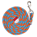 Miniatyrbillede 6 af 8: Hestetrækline, fortykket, trækbestandig nylon hesterov til husdyr, kæledyr, hestetræning, 2 meter lang, blå orange