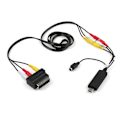 Miniatyrbilde 3 av 4: Oppdatert VHS til DVD-konverter - Konverter analog video til digitalt format - Adapter Black