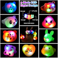 Pikkukuva 3 / 8: HOTUT LED Valorenkaat, Vilkkuvat Juhlapalvelukset Lapsille ja Aikuisille{HH} 18 pcs