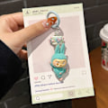 Miniatyrbillede 3 af 11: Lazy Yoga Series Mobiltelefonkæde Plys Stil Trendy Let Luksus Taskeophæng Trendy Stil Anti-drop Plush 3