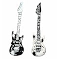 Miniatyrbild 3 av 5: 2x Vit Svart Uppblåsbar Gitarr Disco Uppblåsbar Kostymfest Rekvisita Musikalisk{HH}