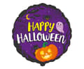 QQ-Halloween Happy violetti folioilmapallo 48 cm (WP)
