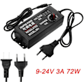 Miniatyrbilde 2 av 5: AC/DC 9-24V 3A 72W Justerbar Strømadapter Universell Strømforsyning for DC Motor Hastighetskontroll