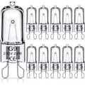 Miniatyrbillede 1 af 5: G9 halogenpærer, 230V, 10-pak