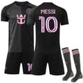 2025 Inter Miami CF Bortatröja med Strumpor för Barn Nr. 10 Messi Away Away 24