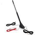 Miniatyrbilde 1 av 5: Dab Dab+ Bilradioantenne FM/AM Radioantenne Biltakantenne Forsterkeradapter SMB til DIN med RG174 5M 16.4ft Kabel{HH}