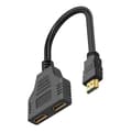Dual Screen HDTV Splitter 1080P 1 Input 2 Outputs Switch Perfect for TV