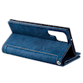 Miniatyrbillede 3 af 5: Til Samsung Galaxy S25 Ultra Mobil Cover PU Læder Telefon Cover med Lynlås Pung 9 Kort Slots - Perf Style B
