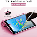 Miniatyrbillede 4 af 4: INFILAND etui til iPad 9. generation 2021/ iPad 8. generation 2020/ iPad 7. generation 2019 10,2 tommer, pencilholder til børn, pink