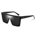 Oversized Square Sunglasses Large Women Men Shield Rimless Flat Top Mirror UV400 Protection B2470