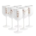 Pikkukuva 2 / 5: 500ml Moet Samppanjalasit Muovi Akryyli Samppanjalasi Viinilasi{HH} WHITE 6PCS