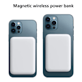 Pikkukuva 2 / 7: Magneettinen Powerbank iPhone 12/13/14/15:lle, nopea lataus (PD) valkoinen white