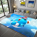 Miniatyrbild 1 av 2: 3D Tecknad Super Mario Tryckt Vardagsrum Sovrum Matta Krypmatta Golvmatta 9 9 80X120cm