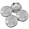 Pikkukuva 1 / 5: 4 kpl 56+60mm Coolit Autobots Logotyypin Transformers Badge Emblem Auton Pyörännavan Keskikupit Tarra Vanne Suoja Auton Muotoilutarvikkeet 60mm Silver