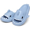 Miniatyrbillede 3 af 3: Haj Slides til mænd og kvinder Cloud Slippers Sommer Nyhed Åben Tå Slide Sandaler Anti-Slip Strand Pool Brusebad Sko med blue