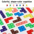 Pikkukuva 3 / 10: 3D-pinottava palikkalaatikko - STEM-nopparakennuspeli Boxed Colored  Blocks