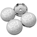 Pikkukuva 1 / 5: 4 kpl 56+60mm Coolit Autobots Logotyypin Transformers Badge Emblem Auton Pyörännavan Keskikupit Tarra Vanne Suoja Auton Muotoilutarvikkeet 60mm All Silver