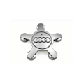 Miniatyrbild 3 av 5: Set med 4 navkapslar 4f0601165 N hjulemblem, för 135 mm navkapslar för Audi (Silver)
