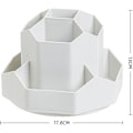 Miniatyrbillede 2 af 5: Roterende Penneholder, Kontorartikler Organizer, Skrivebords Penneholder 9 Rum, Opgraderet Stor Kapacitet 360° Roterbar, Kan Holde Penne (Grå)