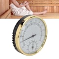 Miniatyrbillede 11 af 11: Saunatermometer til vægmontering med klar skala, fysisk induktion, rustfrit stål hygrometer