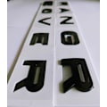 Miniatyrbillede 1 af 2: Bogstaver til Range Rover Rover Emblem Ranger Blank Sort