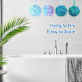 Miniatyrbild 5 av 5: Duschpuff Loofah 75g/st Extra Stora Duschpuffar Duschsvamp Dusch Scrunchie Kroppspuff Dusch, Set med 4, Blomfärg
