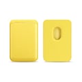 Pikkukuva 1 / 11: Soveltuva/13 Applen magneettinen korttikotelo matkapuhelimen korttikotelo henkilökortin takatarra nahkaa Lemon Yellow color matching paper box