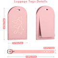 Miniatyrbilde 3 av 5: Bagmerke og passetui, 2xPU skinn bagmerker qd