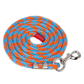 Miniatyrbillede 5 af 8: Hestetrækline, fortykket, trækbestandig nylon hesterov til husdyr, kæledyr, hestetræning, 2 meter lang, blå orange