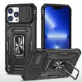 iPhone 16 Pro - Skal CamShield / Kameraskydd Ringhållare Svart Svart