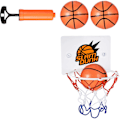 Miniatyrbilde 1 av 5: Minibasketballsett, minibasketballbøyle med baller og