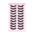 10 paria 3D Mink DD Curl -venäläisiä tekoripsiä TK04