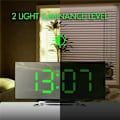 Miniatyrbild 3 av 5: LED Digital Väggklocka Spegel Bordsklocka med Snooze Alarmklocka Nattlampa Digital Väggklocka Sovrum Stora Siffror